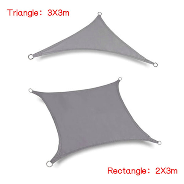 Sun Shade Sail Polyesteri UV Block PUNAINEN NELIKULMIO red