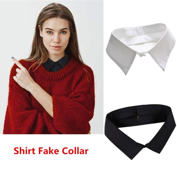 Skjorta Fake Collar Clothes Blus False Collar SVART 2 Black 2