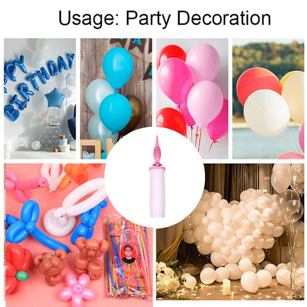 Ballonpumper Inflator Luftpumpe PINK Pink