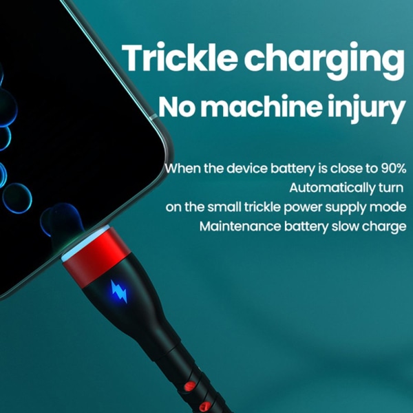 Pikalatauskaapeli USB Type C -kaapeli PUNAINEN 2M Red 2m