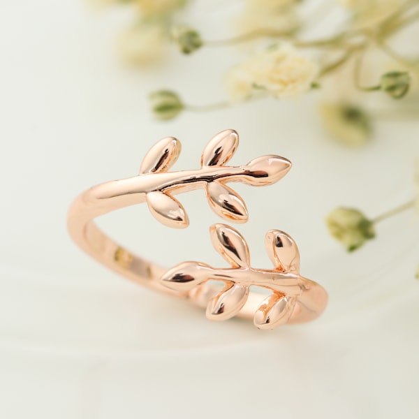 3st Stickning Ring Virkade Loop Leaves Form