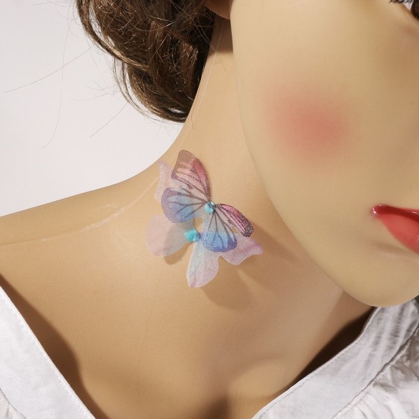 Organza Butterfly Ethereal värikäs VAALEENVIHREÄ light green