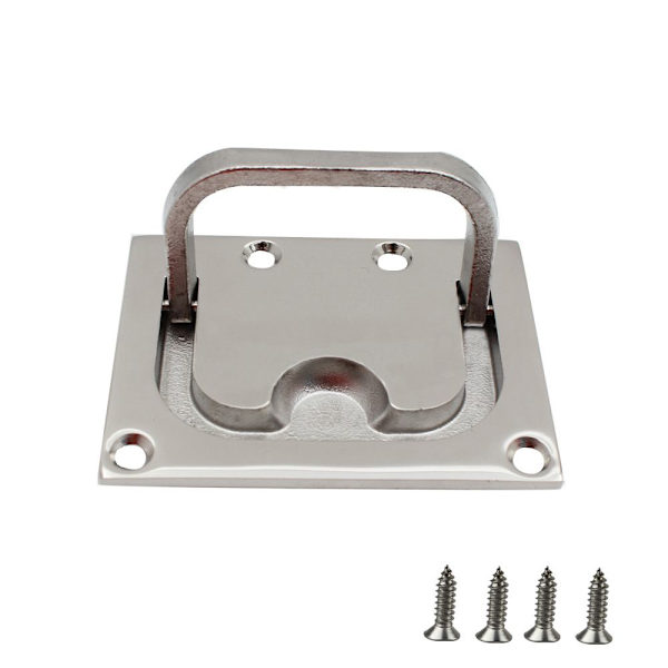 Deck Pull Handle Flush Lift Ring Anti-rattle fjäder