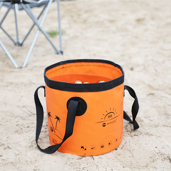 10L Hopfällbar vattenhink Vattenbehållare GUL 10L 10L yellow 10L-10L