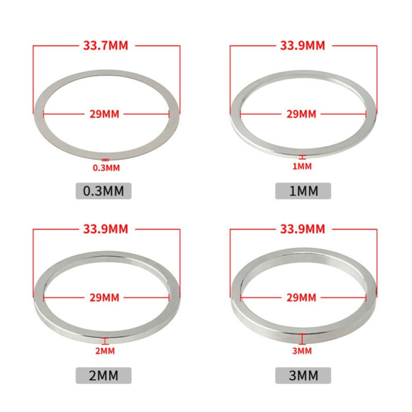 5 st Cykel Headset Bricka Justerbrickor 3MM 3mm