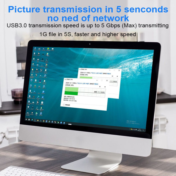 USB 3.0 til Micro B-kabeldataledning 2M 2m