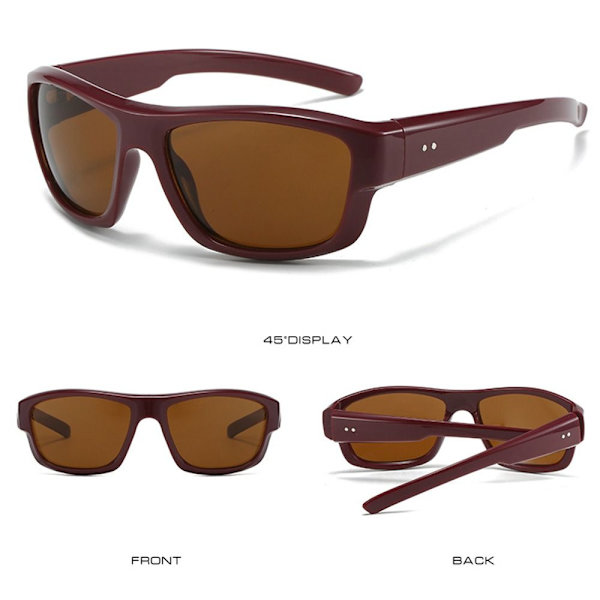 Y2K Sport Solglasögon Solglasögon BURGUNDY-TEA BURGUNDY-TEA Burgundy-Tea