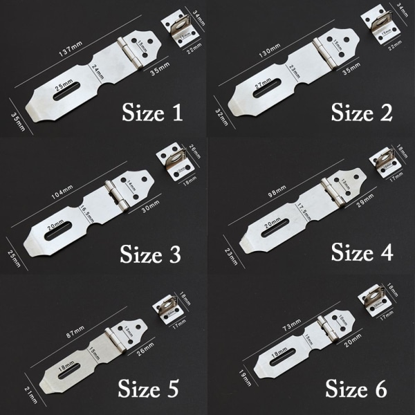 Gate Hasp Riippulukko KOKO 1 Size 1