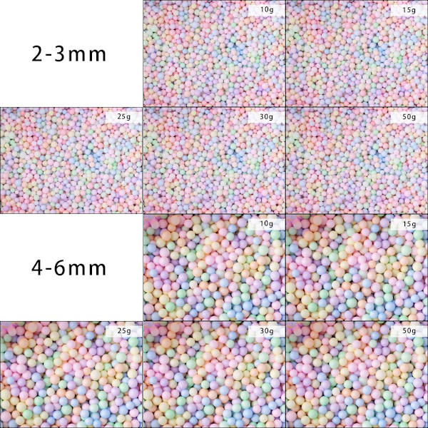 Skumkugler Miniperler 2-3MM30H 30H 2-3mm30h