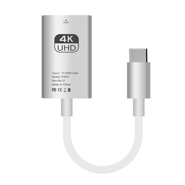 Type-C til HDMI HDMI-kompatibel WHITE white