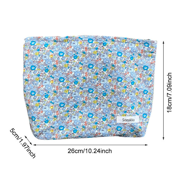 Blomster kosmetiktaske Makeup-etui 5 5 5