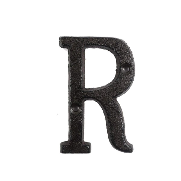 1 STK Retro metallbokstaver jernstøpte tall Metallalfabet R