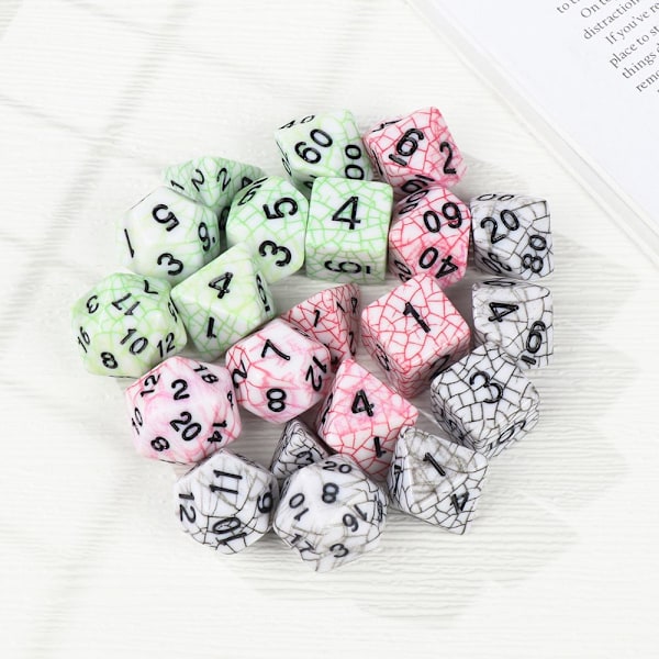 Set / set tärningsuppsättning speltillbehör 3 3 3