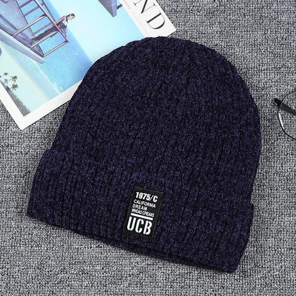 Tykke Vinter Beanies Strikkede Huer SORT black