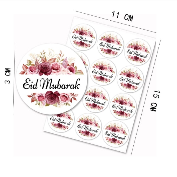 EID Mubarak Sticker Lable Seal Stickers 4 4 4