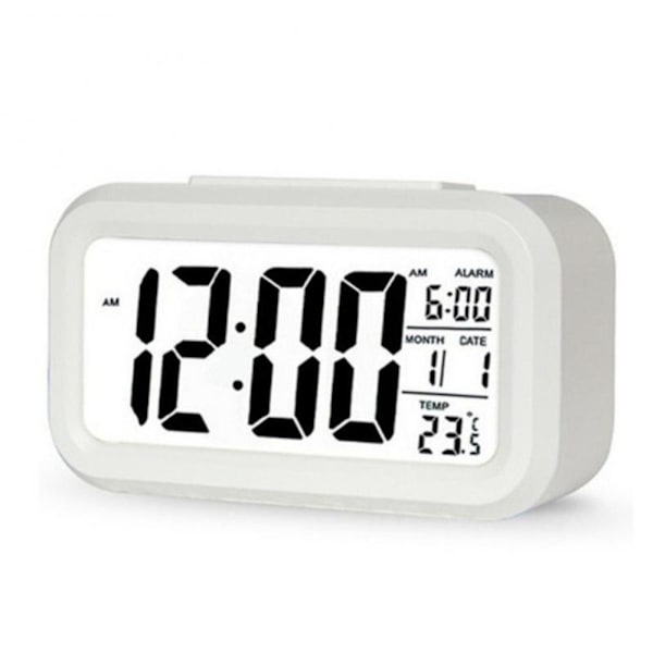 Alarmknapp Klocka Desktopklocka VIT White