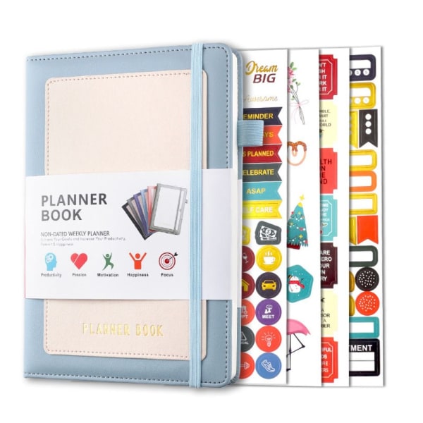 Agenda Planner Notebook BLÅ Blue