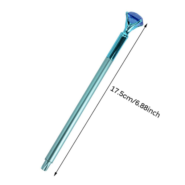 0,5 mm Diamond Gel Pen Krystallkule Penner Gel Pen SØLV Silver