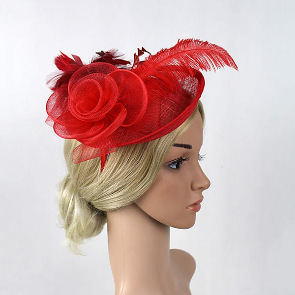 Hårklämma Feather Cap GRÅ grey