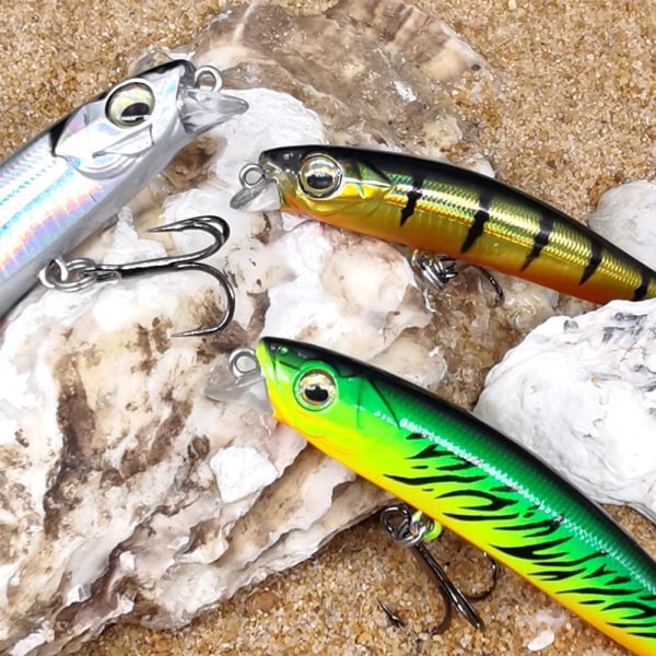 Sjunkande Minnow Baits Fiskkrokar FÄRG FÄRG ColorE