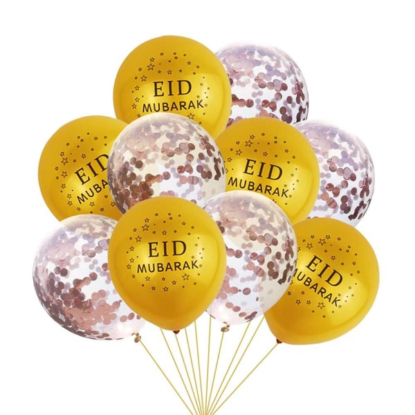 Eid Mubarak latexballonger 9 9 9