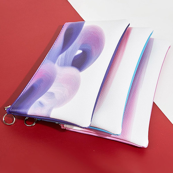 Gradient Color Kosmetisk Veske Makeup Pouch BLÅ blue