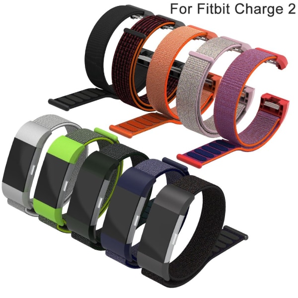 Watch Band Nylon Loop Strap Armband 2-BRUN 2-Brown