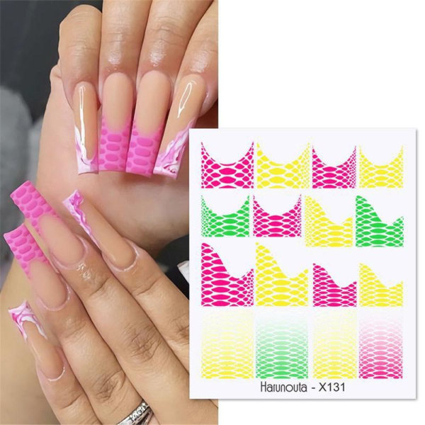 Nail Art Stickers Love Heart X124 X124