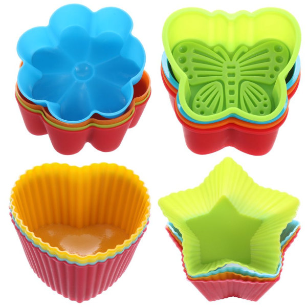 Silikoni Cupcake Mold Molds GREEN ROSE Green Rose