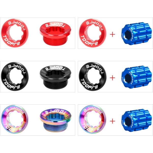 CNC Skrue Krankdæksel MULTICOLOR 2STK BOLTE 2STK BOLTE Multicolor 2pcs Bolts-2pcs Bolts