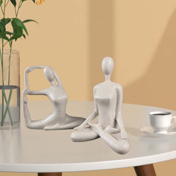 Harpiksfigurer Kunst Yoga Pose 03 03 03