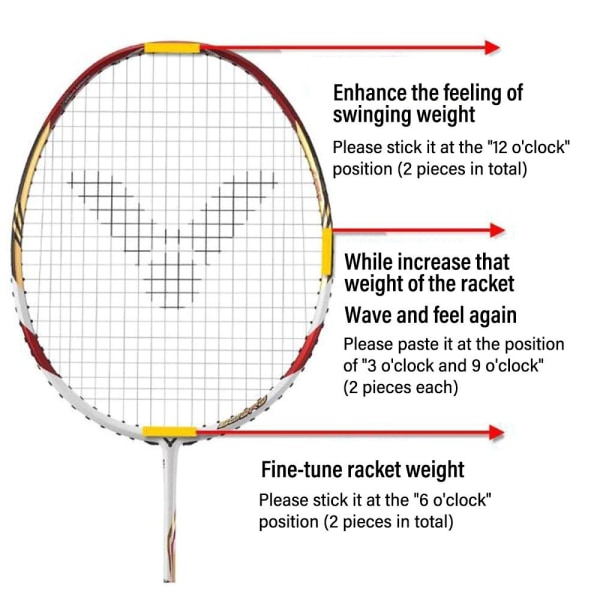 3ST Badmintonrackethuvud Silikonbalanserare SVART black