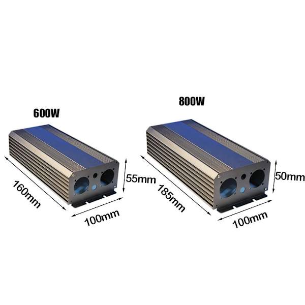 Lämpöä hajottava alumiinikotelo CASE 600W 600W