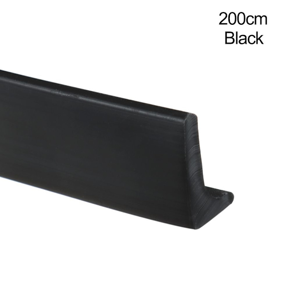Vannstopper Vannholdelist SORT 200CM Black 200cm