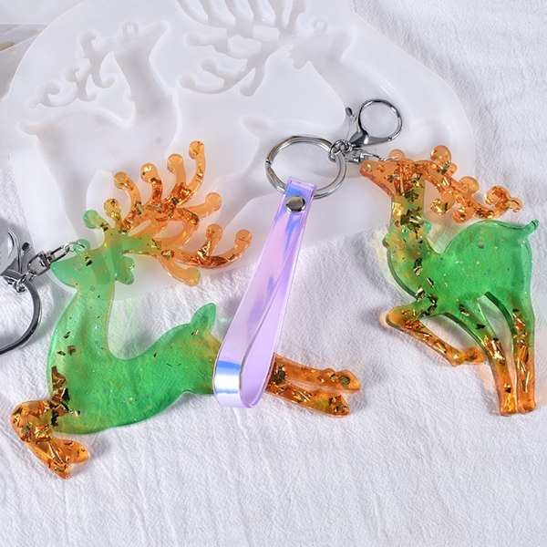 Julenøkkelring øredobber Resin Mold 03 03 03