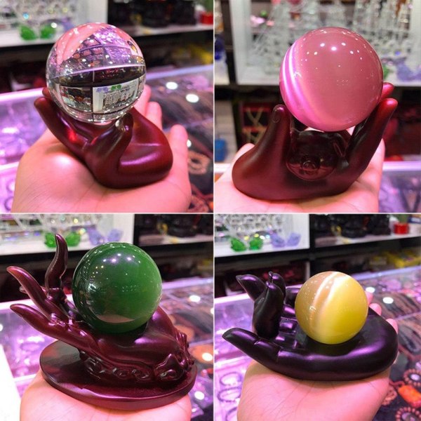Buddha håndkugleholder krystalkuglebase C C C