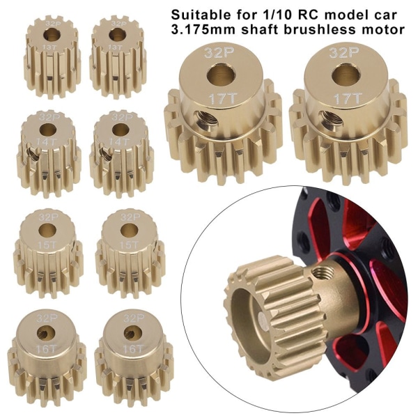 3,175 mm Gear Rc -lelutarvikkeet 2kpl 16T 2kpl 16t 2pcs 16T