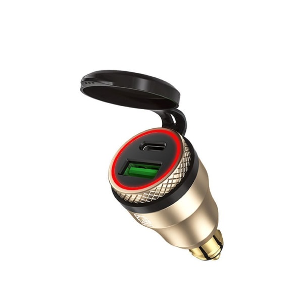 USB Oplader Adapter QC 3.0 Hurtiglader GULD RØD GULD RØD Gold Red