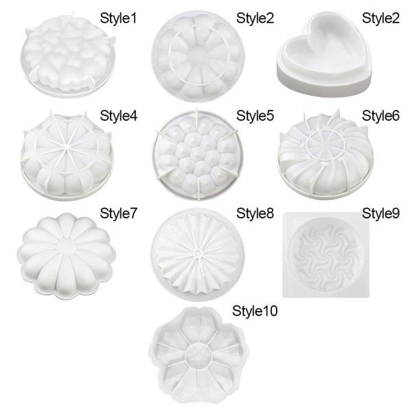 Silikoneforme, der tipper sukkerform STYLE 1 STYLE 1 Style 1