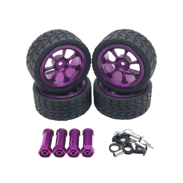 4stk RC Bilhjul Hjul LILLA purple