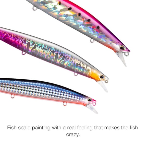 Uppoavat Minnow Baits -kalakoukut COLOR D COLOR D Color D
