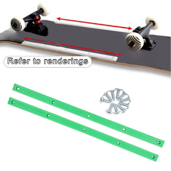 Skateboard Rails Edge Protect Strip GRÖN Green