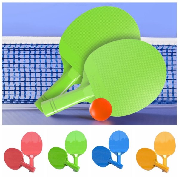 1 Set Bordtennisracket Ping Pong Paddel GUL yellow