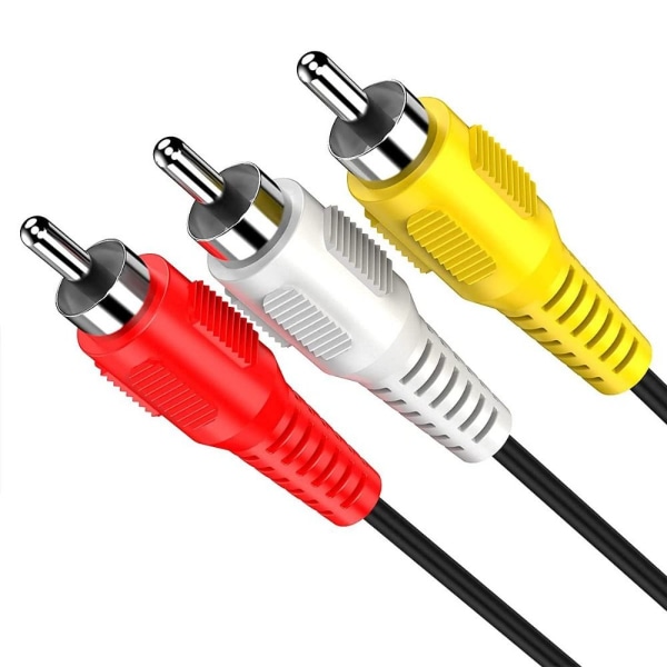 USB til 3 RCA-kabel Audio Videoledning 0,3M USB-M TIL RCA-F 0,3M 0.3m USB-M to RCA-F