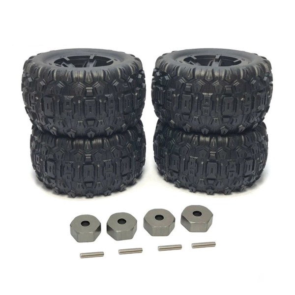 RC Bilhjul Hjul 4ST + ADAPTER 4ST + ADAPTER 4PCS + Adapter