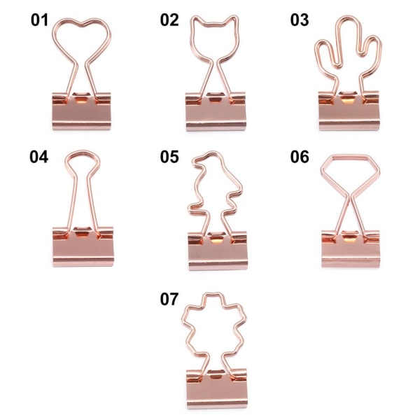 30 stk. Papirclips Binder Clips 3 3 3
