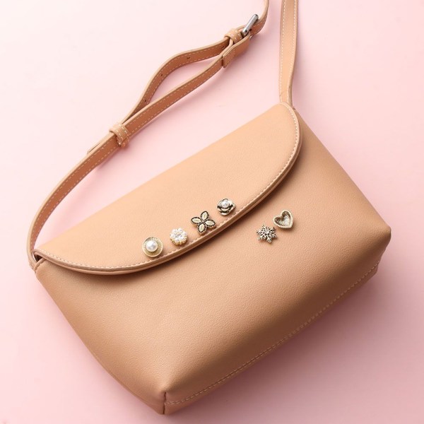10 STK Pearl Button Rhinestone-knapper 2 2