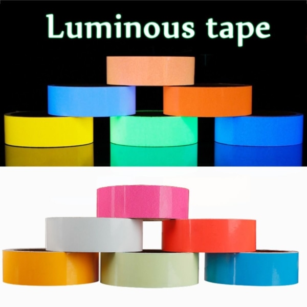 3 Meter Luminous Tape Glow In The Dark GRØN 1 RULLE-3CM Green 1 roll-3cm
