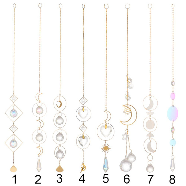 Crystal Suncatcher Moon Ring 8 8