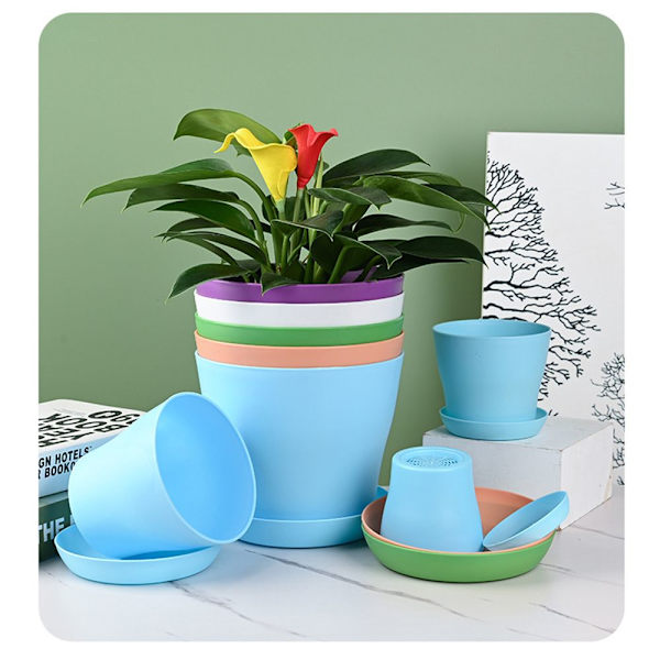 Urtepotter med Bakke Blomsterpotter & Plantekasser WHITE XL White XL